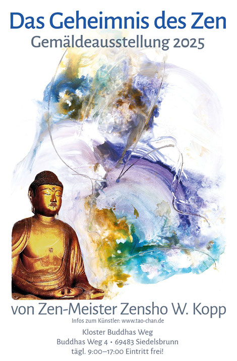 Plakat zur Gemäldeausstellung von Zensho W. Kopp